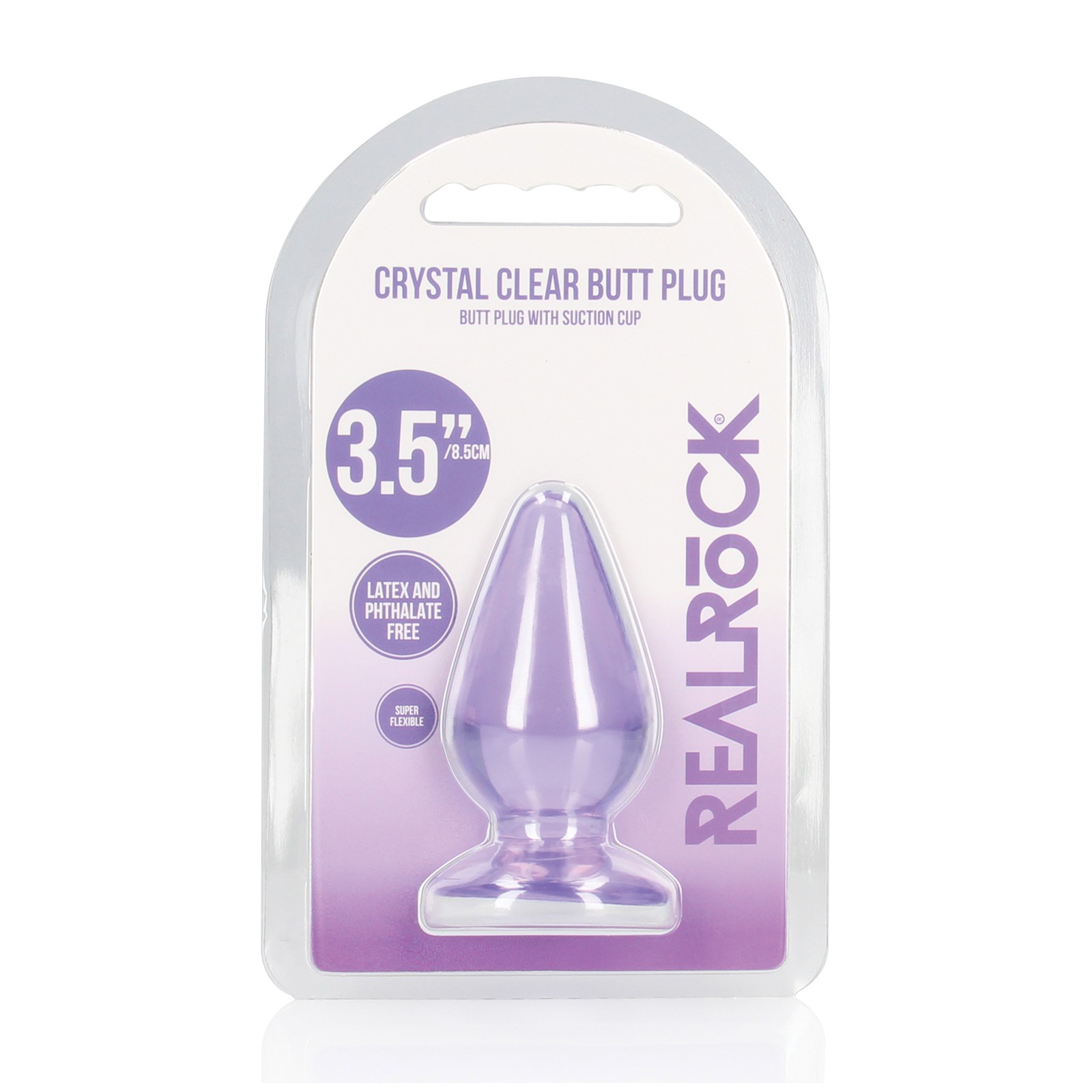 Plug Anal Shots RealRock Cristal Claro