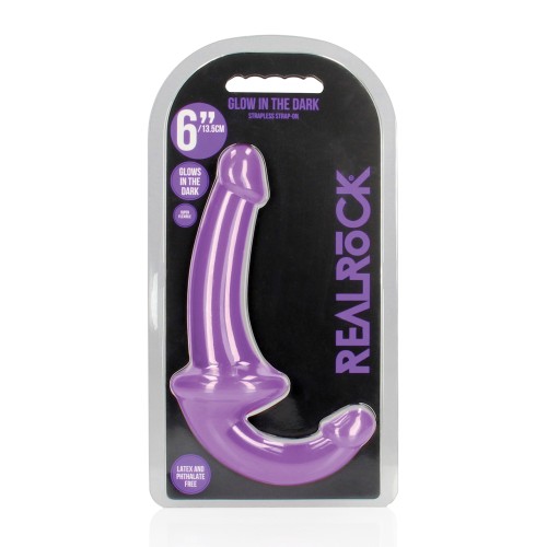 Shots RealRock Strap-On Sin Correas Morado Neón