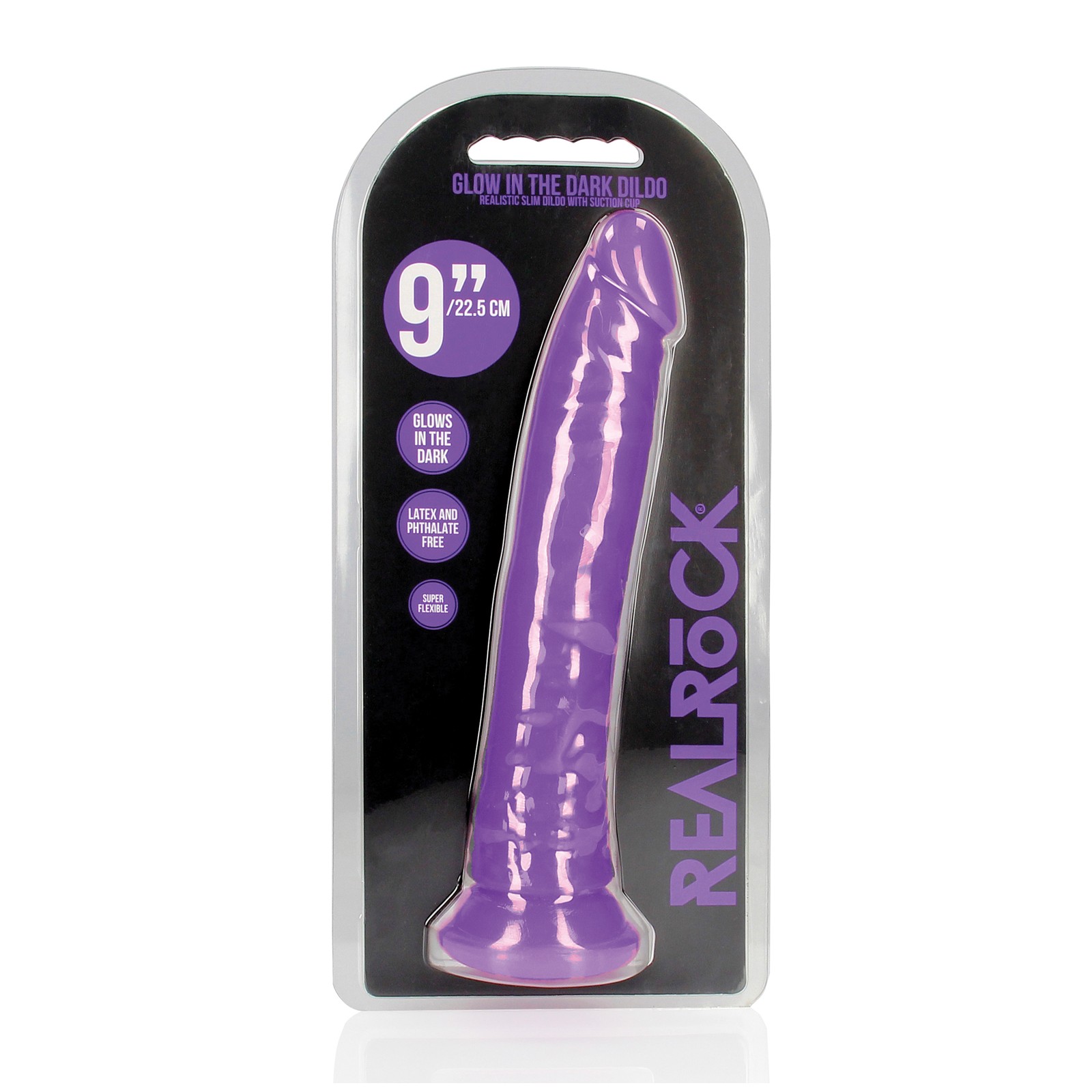 Dildo 9 Slim Glow in the Dark de Shots