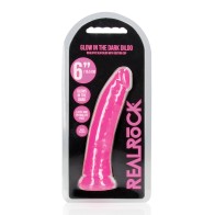 Shots RealRock Slim Dildo Glow in the Dark