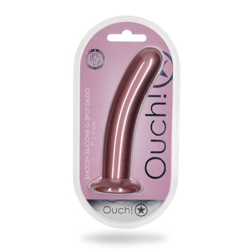 Shots Ouch 7" Dildo Suave para G-Spot - Rosa Oro