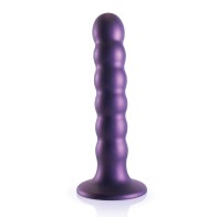 Shots Ouch 5 Inch Beaded G-Spot Dildo Metallic Purple