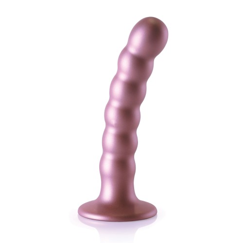 Dildo de G-Spot con Perlas de 5 Pulgadas y Ventosa