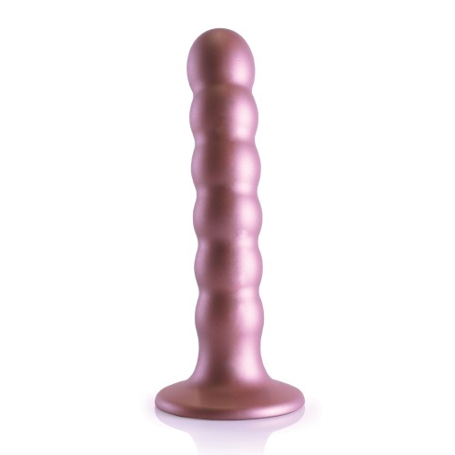 Dildo de G-Spot con Perlas de 5 Pulgadas y Ventosa