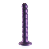 Shots Ouch 6.5 Beaded G-Spot Dildo Metallic Purple