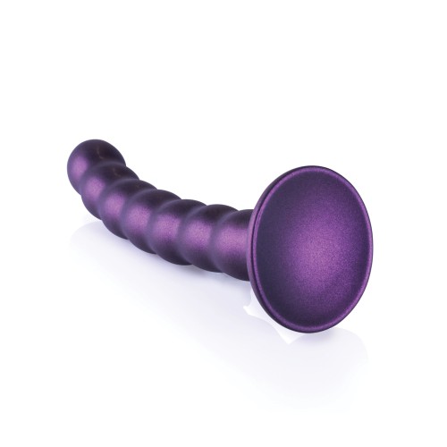 Shots Ouch 6.5 Beaded G-Spot Dildo Metallic Purple