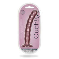 Rose Gold Beaded G-Spot Dildo - Shots Ouch