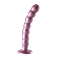 Rose Gold Beaded G-Spot Dildo - Shots Ouch