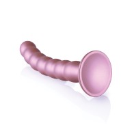 Dildo G-Spot con Cuentas Rosa Oro - Shots Ouch