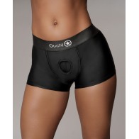 Shots Ouch Vibrating Strap-On Boxer for Couples