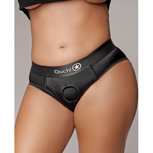 Vibrating Strap-On High-Cut Brief for Adventurous Couples