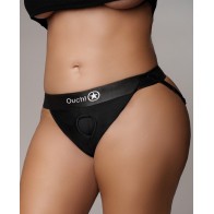 Shots Ouch Vibrating Strap-On Panty Harness - Open Back