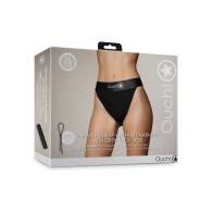 Vibrating Strap-on Panty Harness Black