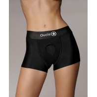 Shots Ouch Vibrating Strap-On Boxer for Couples