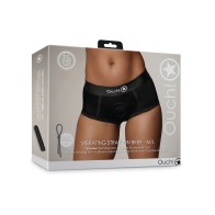 Shots Ouch Vibrating Strap-On Brief - Ultimate Pleasure