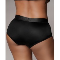 Shots Ouch Vibrating Strap On Brief - Black XL/XXL