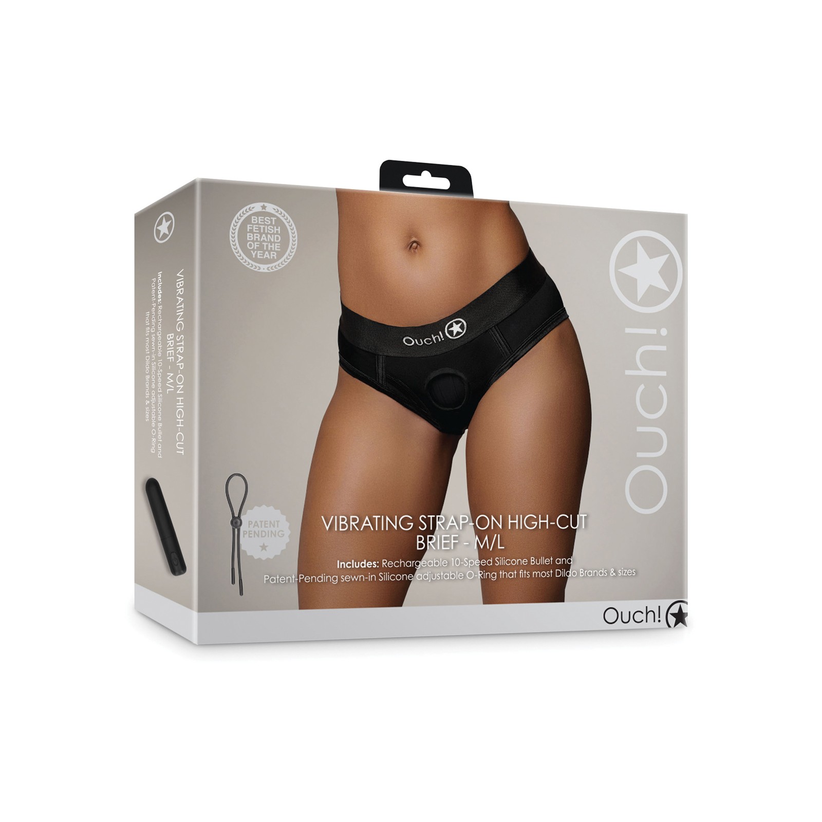 Vibrating Strap-On Brief for Couples