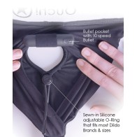 Vibrating Strap-On Brief for Couples