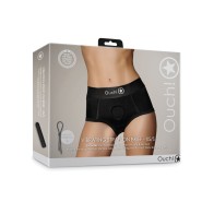 Bragas Strap-On Vibrantes Shots Ouch Negro XS/S