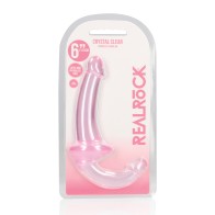 Shots RealRock Crystal Clear Strapless Strap-On - Pink