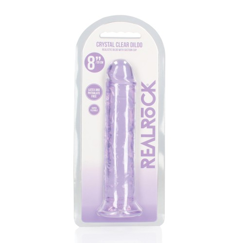 Dildo Recto de 8 Pulgadas con Ventosa de Shots RealRock