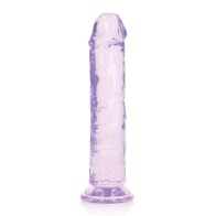 Dildo Recto de 8 Pulgadas con Ventosa de Shots RealRock