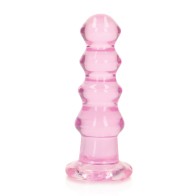 Dildo/Plug Anal Curvy Crystal Clear - Rosa