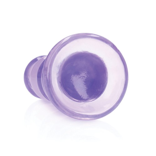 Shots RealRock Crystal Clear 5.5" Dildo/Butt Plug - Purple