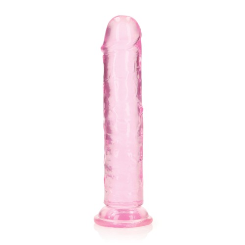 7" Pink RealRock Dildo with Suction Cup