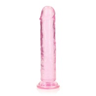 7" Pink RealRock Dildo with Suction Cup