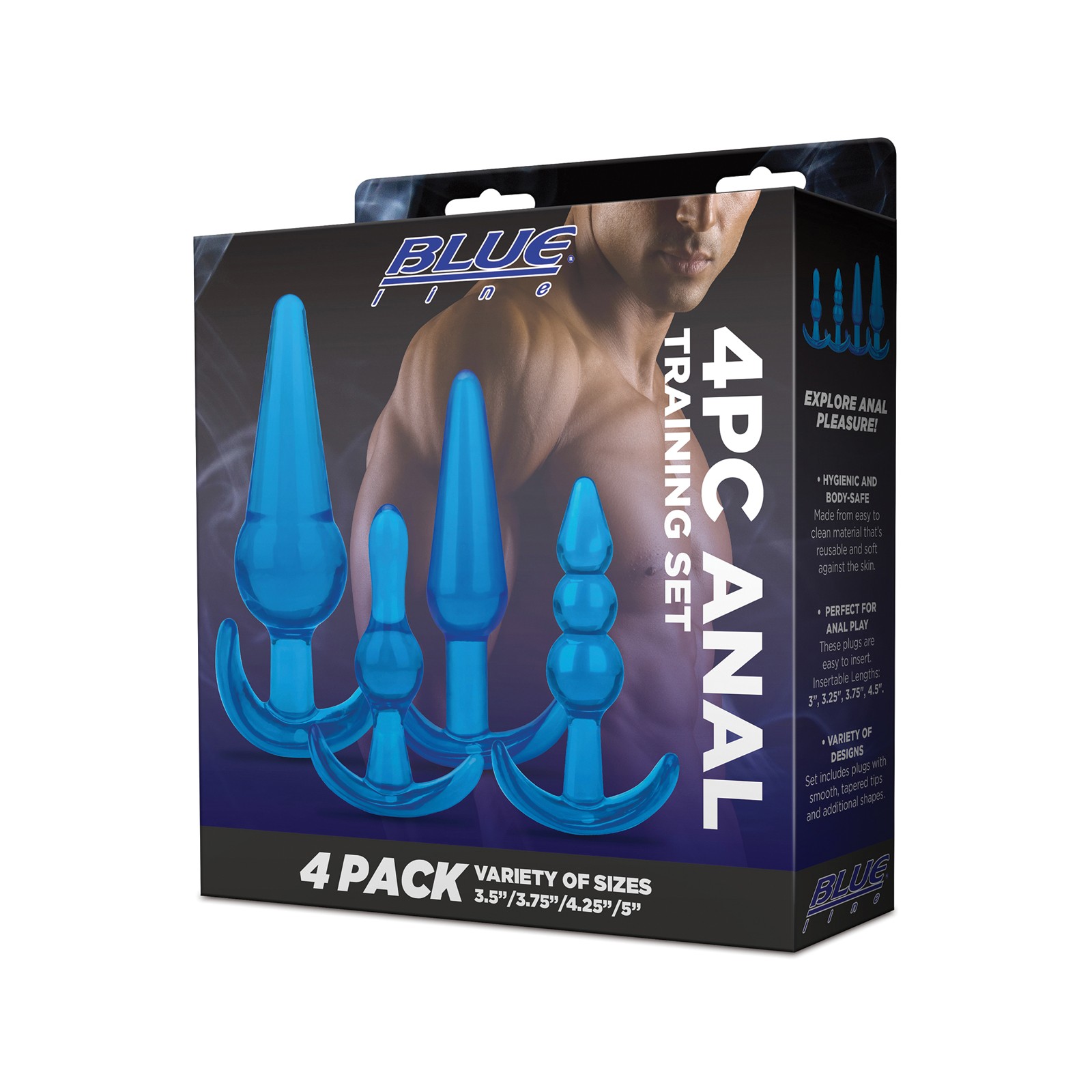 Set de Entrenamiento Anal Blue Line - Gel Azul