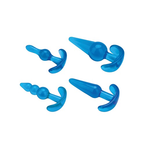 Set de Entrenamiento Anal Blue Line - Gel Azul