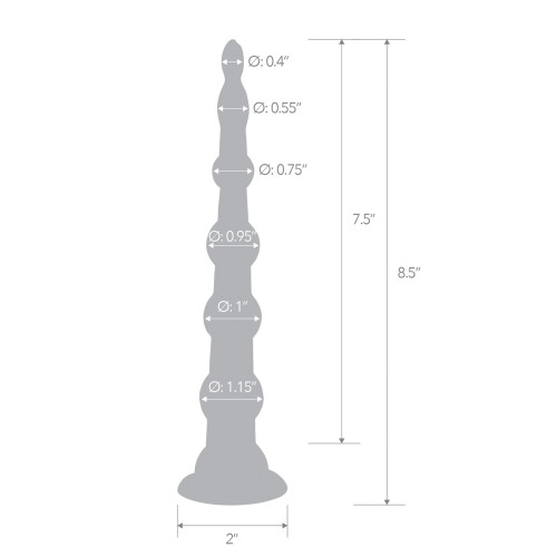 Perlas Anales Blue Line de 8.5" con Base de Succión