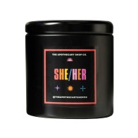 Gender Fluid She/Her Candle