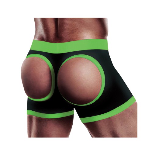 Boxers Strap-On Get Lucky XS-S Negro Verde para Placer Óptimo