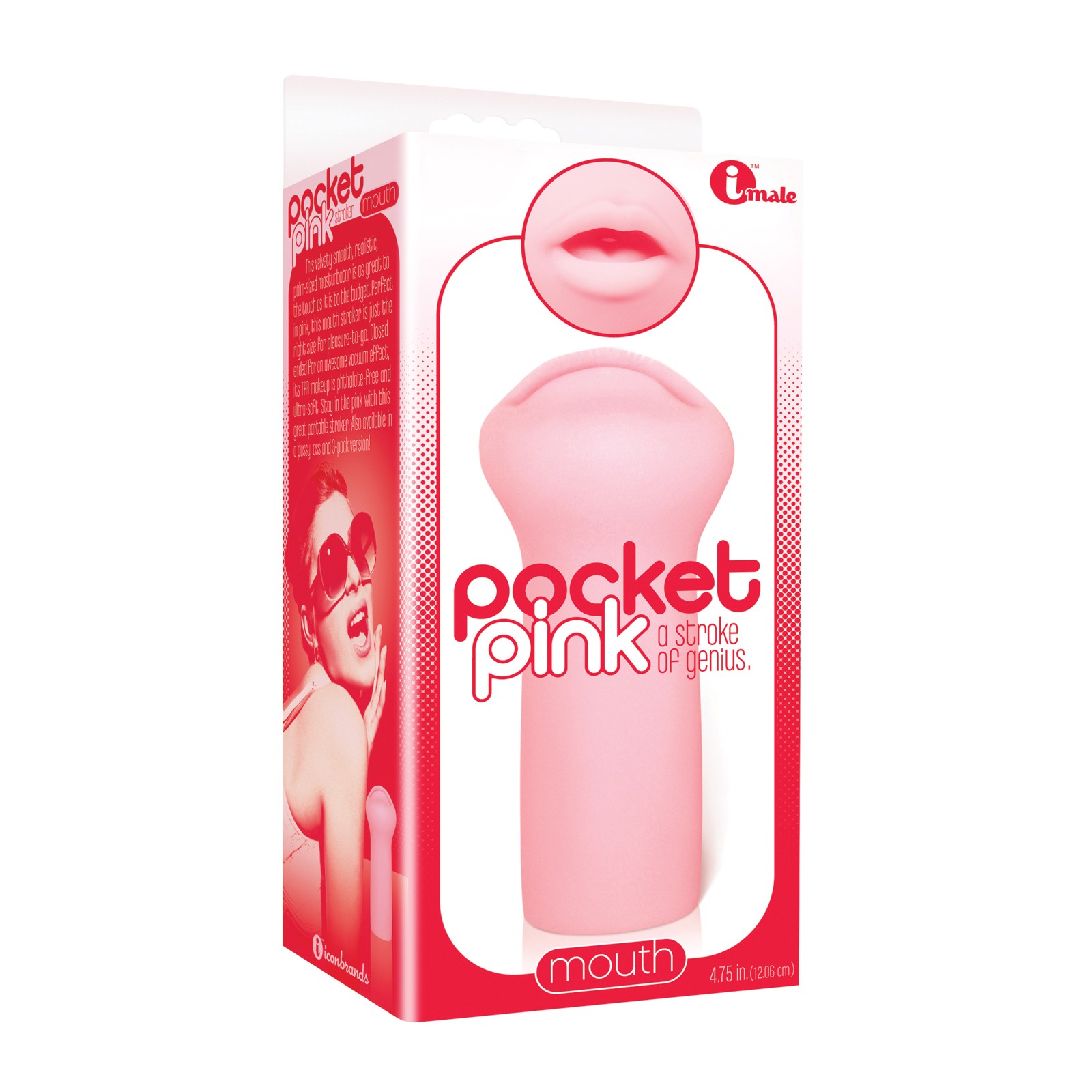 The 9's Pocket Pink Mini Mouth Masturbator