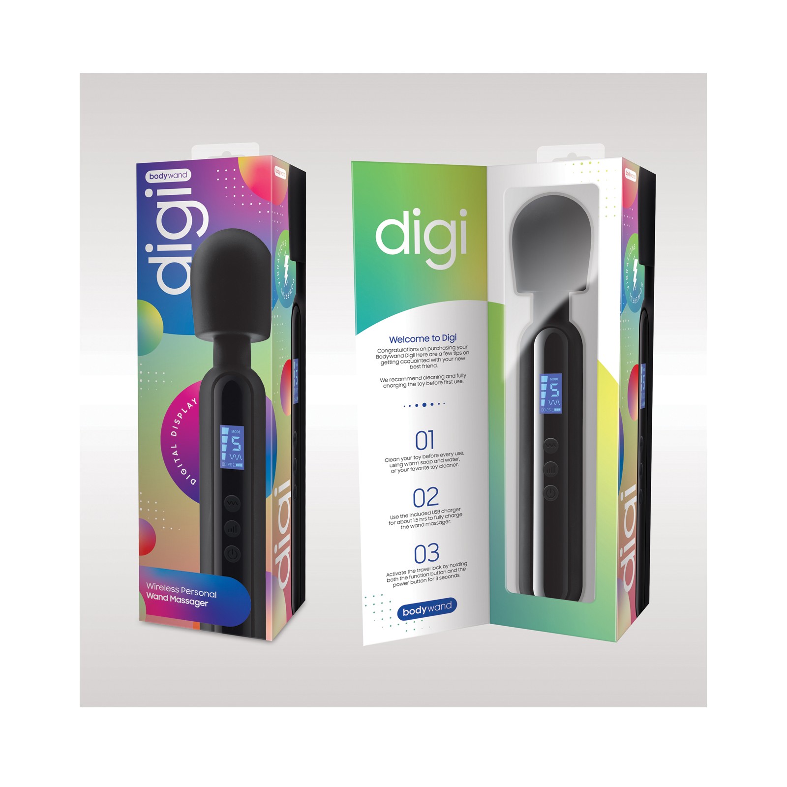 Bodywand Digi Wand Massager in Black