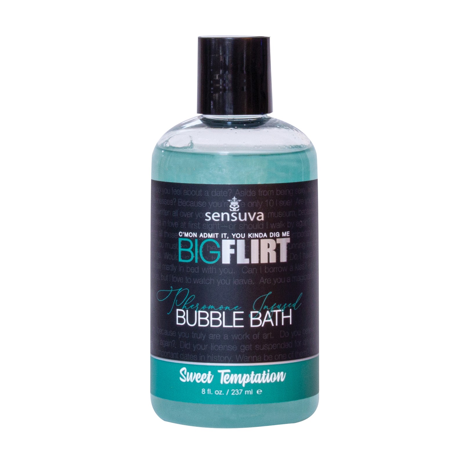 Sensuva Big Flirt Baño de Burbujas de Feromonas 8 oz Dulce Tentación