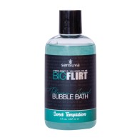 Sensuva Big Flirt Baño de Burbujas de Feromonas 8 oz Dulce Tentación