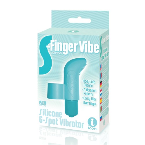 9's S-Finger Vibe Blue Stimulator