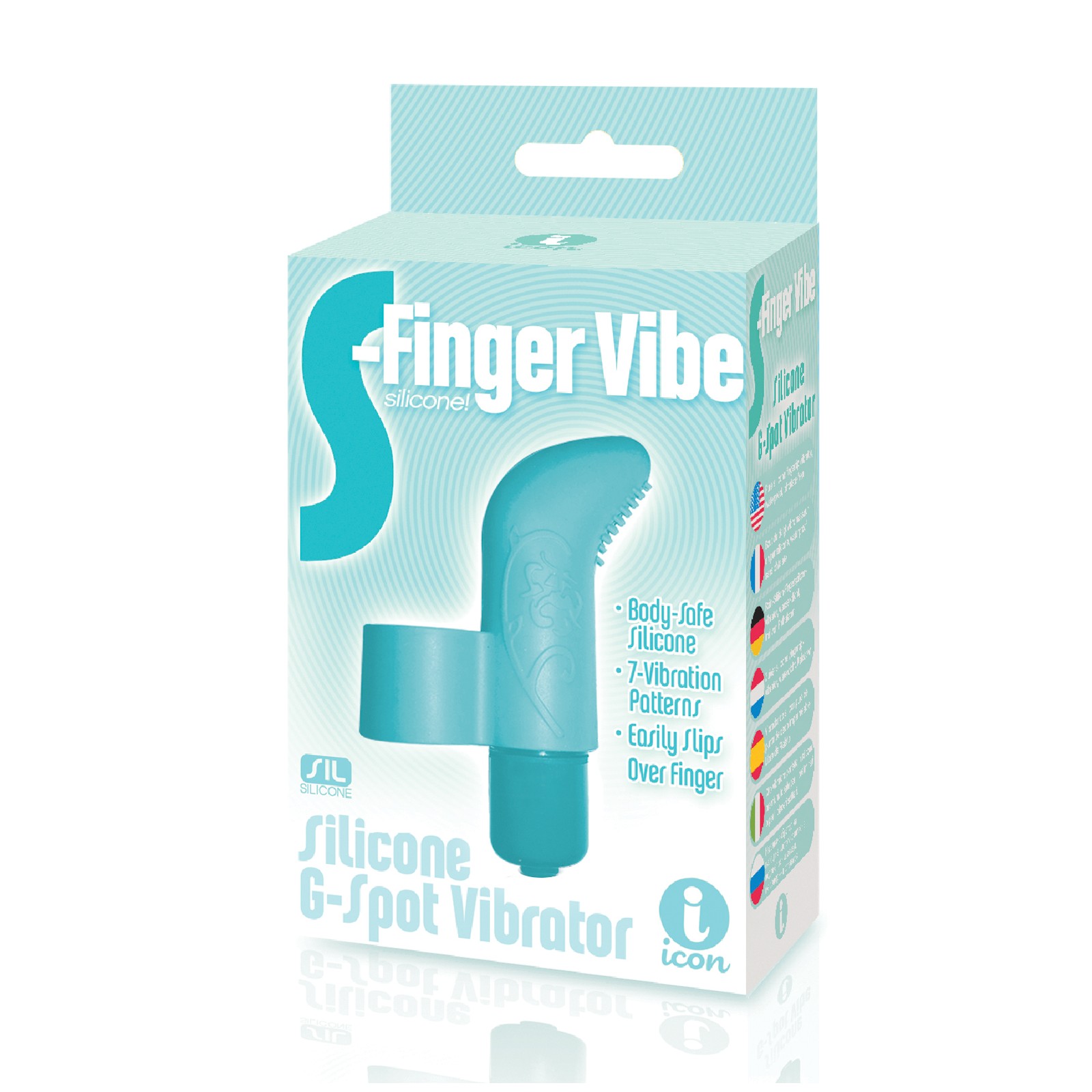 9's S-Finger Vibe Blue Stimulator