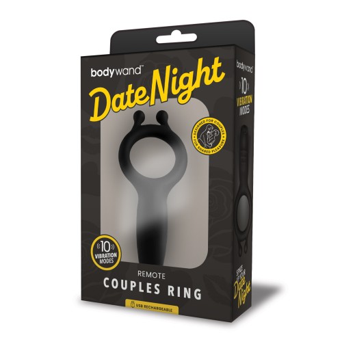 Bodywand Date Night Remote Couples Ring - Black