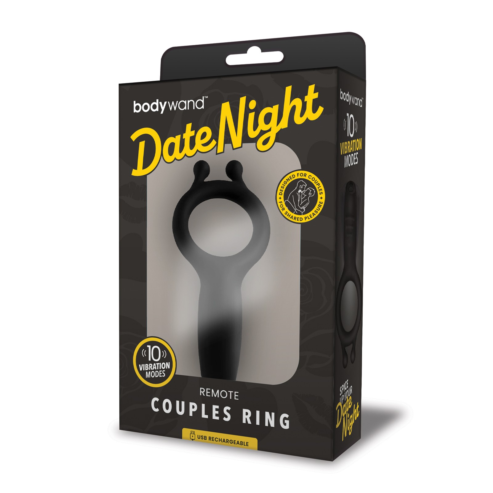 Bodywand Date Night Remote Couples Ring - Black