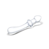 Glas 9" Classic Curved Dual Ended Dildo - Clear