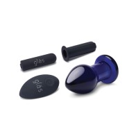 Glas 3.5 Rechargeable Vibrating Butt Plug Blue