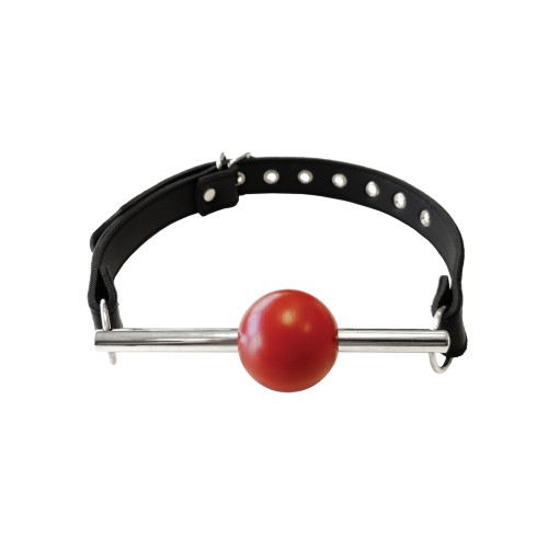 Rouge Leather Ball Gag - Thrilling Bondage Accessory