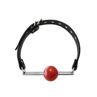 Rouge Leather Ball Gag - Thrilling Bondage Accessory