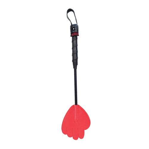 Rouge Mini Leather Hand Paddle Red