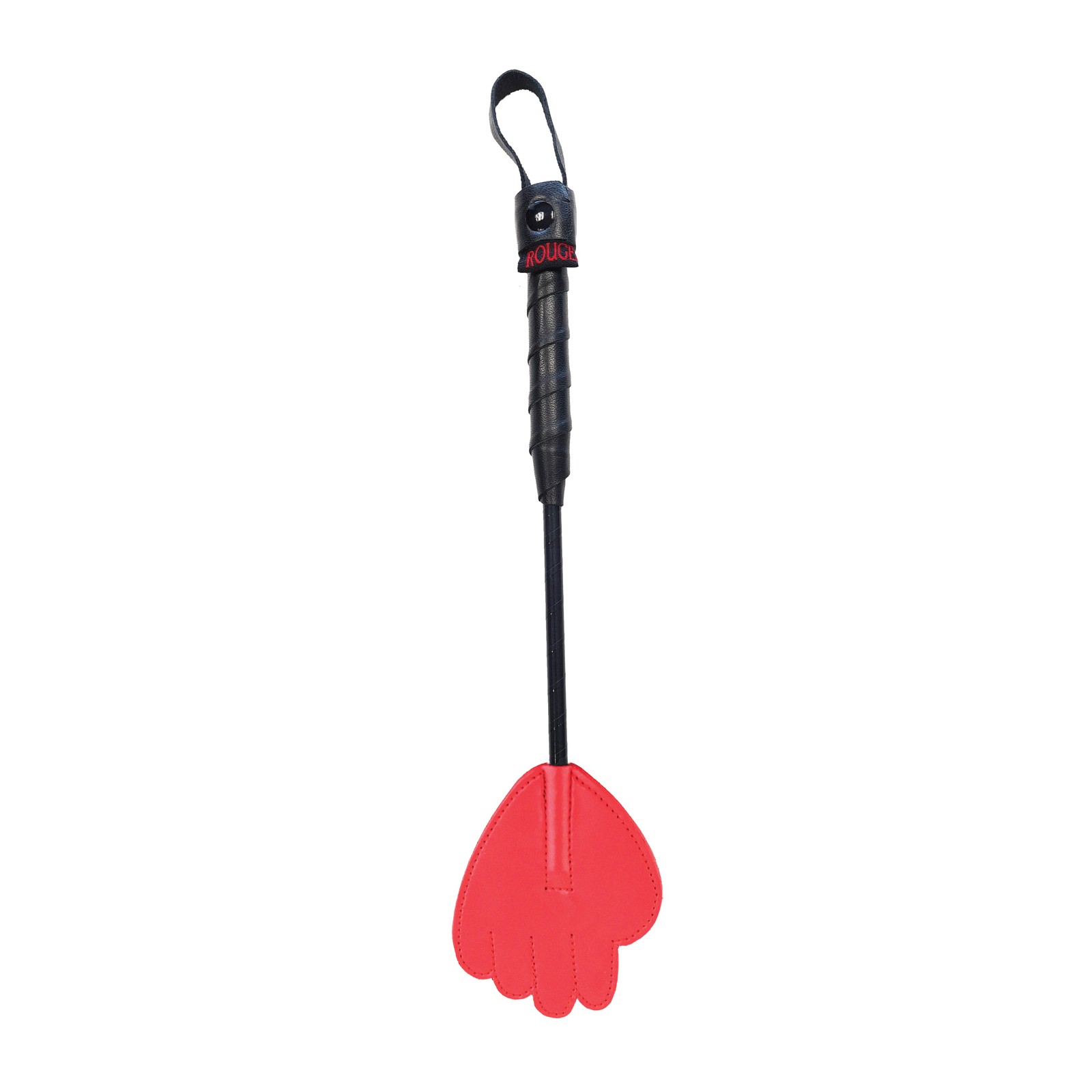 Rouge Mini Leather Hand Paddle Red