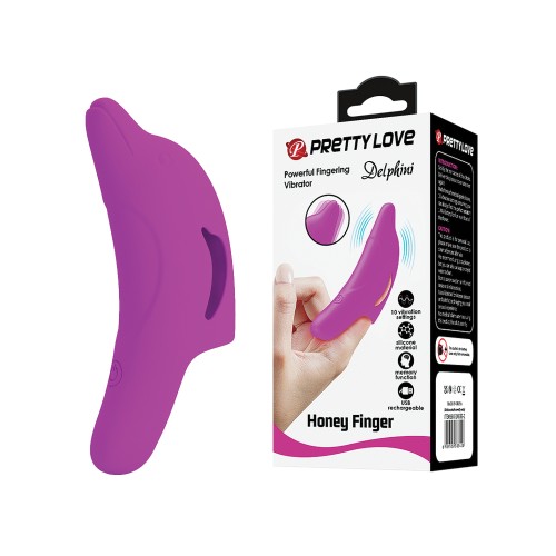 Vibrador Dedo Pretty Love Delphini Dolphin para Juego Sensacional